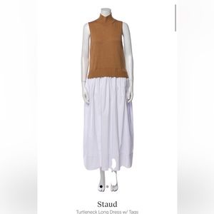 Staud turtleneck long dress